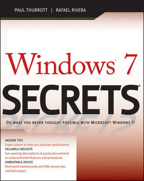 Wiley Windows 7 Secrets 1080Seiten Englische Software-Handbuch