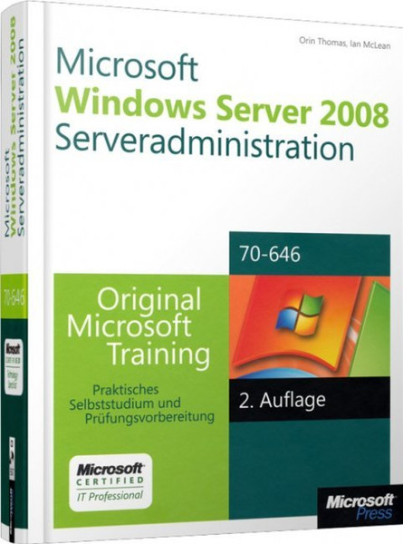 Microsoft MS Windows Server 2008 Serveradministration MCITP / MCSA 761страниц DEU руководство пользователя для ПО