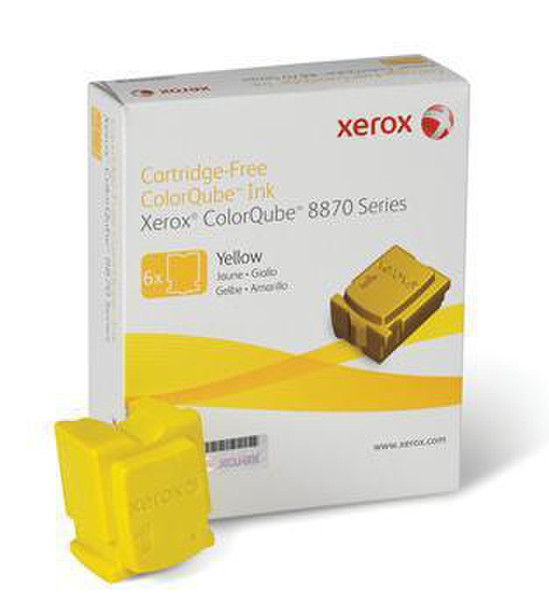 Xerox Colorqube Ink Yellow 17300страниц 6шт чернильный стержень