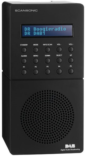 Scansonic P-3500 Tragbar Digital Schwarz Radio
