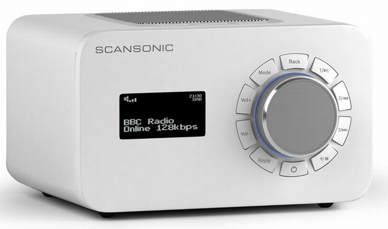 Scansonic R4 Internet Digital Weiß Radio