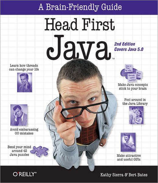 O'Reilly Head First Java, Second Edition 720страниц руководство пользователя для ПО