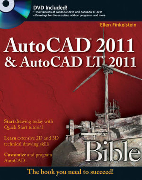 Wiley AutoCAD 2011 and AutoCAD LT 2011 Bible 1296pages software manual