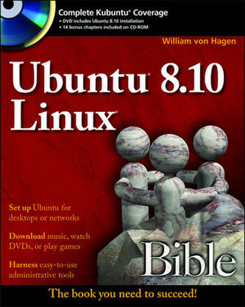 Wiley Ubuntu 8.10 Linux Bible 1200страниц руководство пользователя для ПО