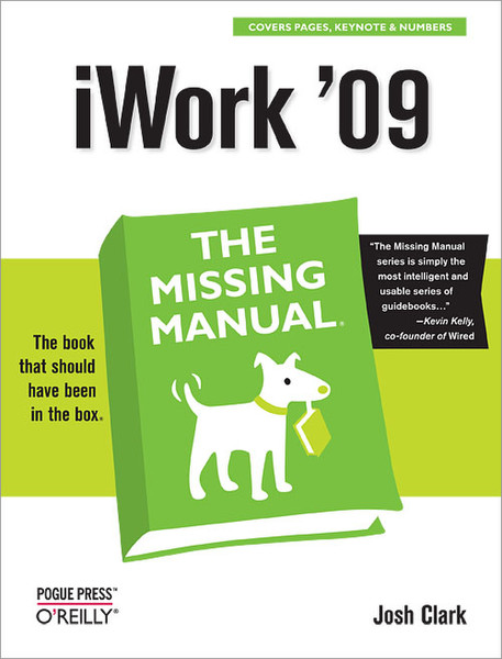 O'Reilly iWork '09: The Missing Manual 896pages software manual