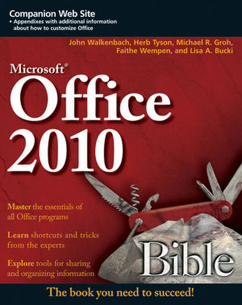 Wiley Office 2010 Bible 1344страниц руководство пользователя для ПО