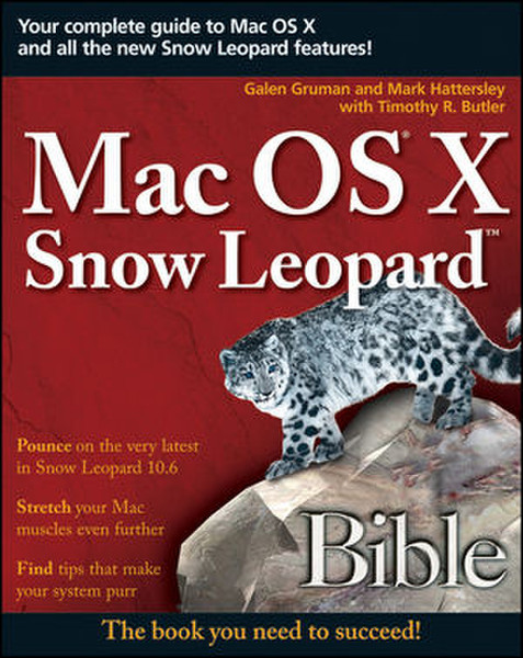 Wiley Mac OS X Snow Leopard Bible 840Seiten Software-Handbuch