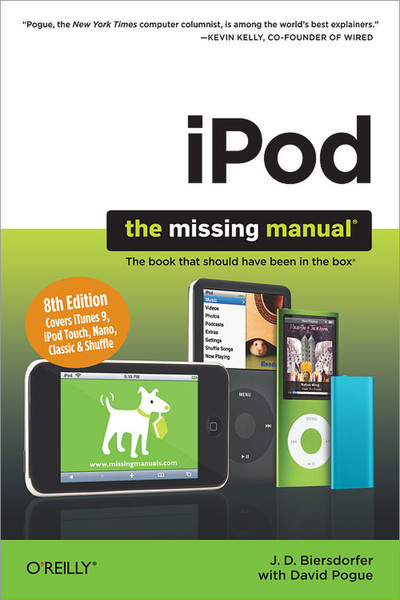 O'Reilly iPod: The Missing Manual, Eighth Edition 304pages software manual