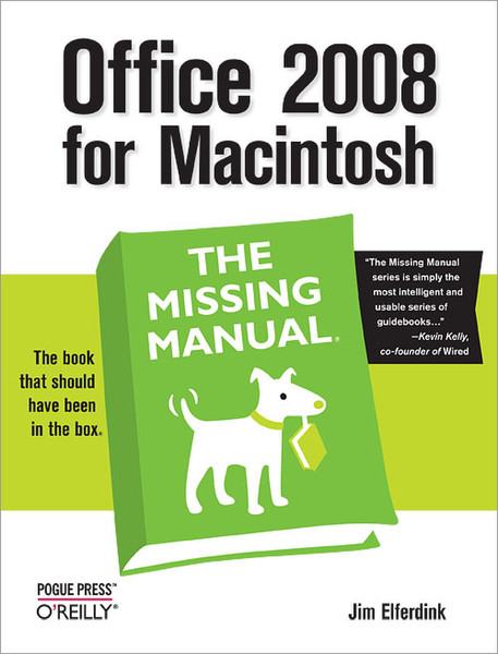 O'Reilly Office 2008 for Macintosh: The Missing Manual 912pages software manual