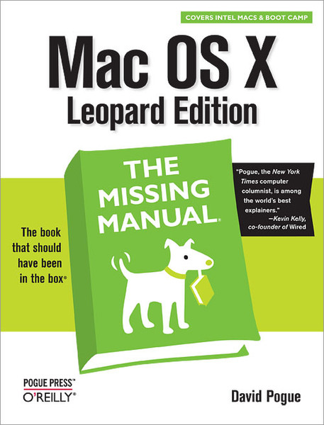 O'Reilly Mac OS X Leopard: The Missing Manual 912pages software manual