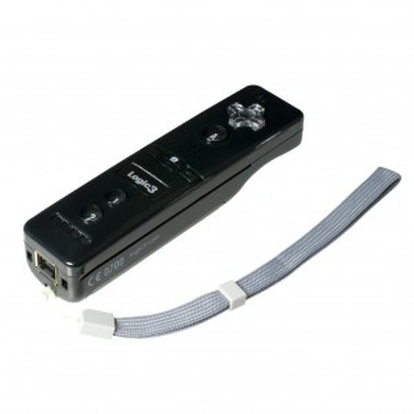 Logic3 Wii RemotePlus Черный пульт дистанционного управления