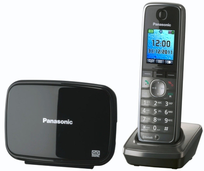 Panasonic KX-TG8621 DECT Идентификация абонента (Caller ID) Графит, Металлический