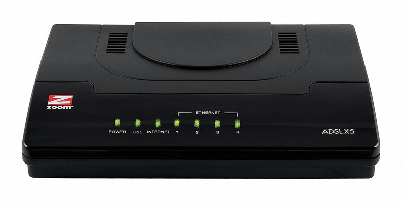 Zoom 5754 Ethernet LAN ADSL Black wired router