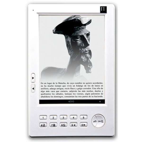 Papyre 6.1 Basico 6" 0.44GB White e-book reader