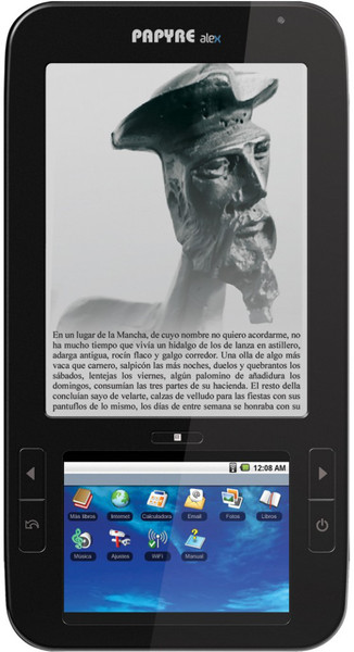 Papyre 6.S Alex 6" Touchscreen 2GB Wi-Fi Black e-book reader