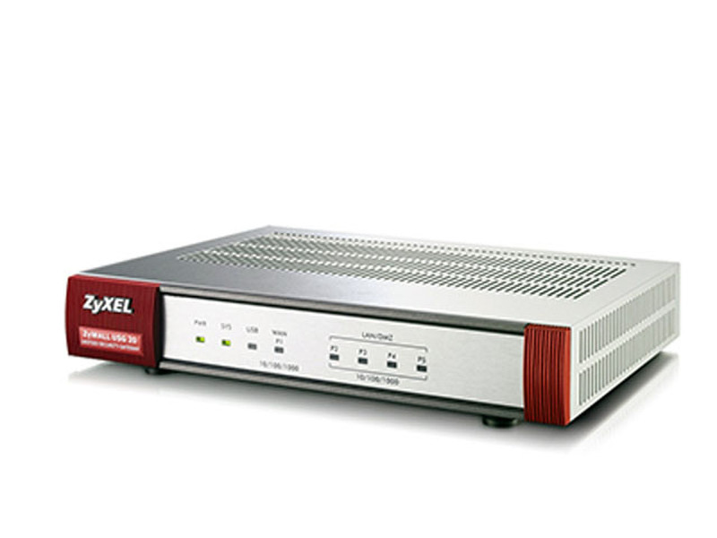 ZyXEL ZyWALL USG 20 150Mbit/s hardware firewall