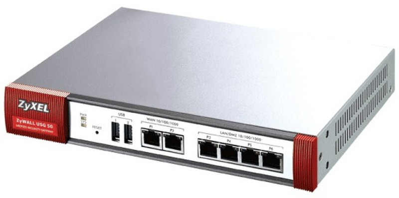 ZyXEL ZyWALL USG 50 180Mbit/s hardware firewall