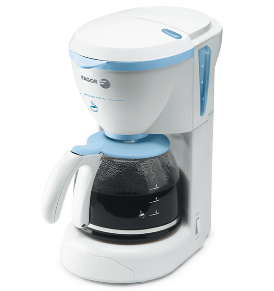Fagor CG-306 Drip coffee maker 0.8L 6cups Blue,White