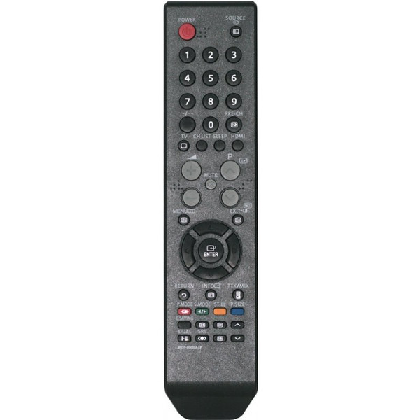 Samsung BN59-00609A IR Wireless press buttons Black remote control