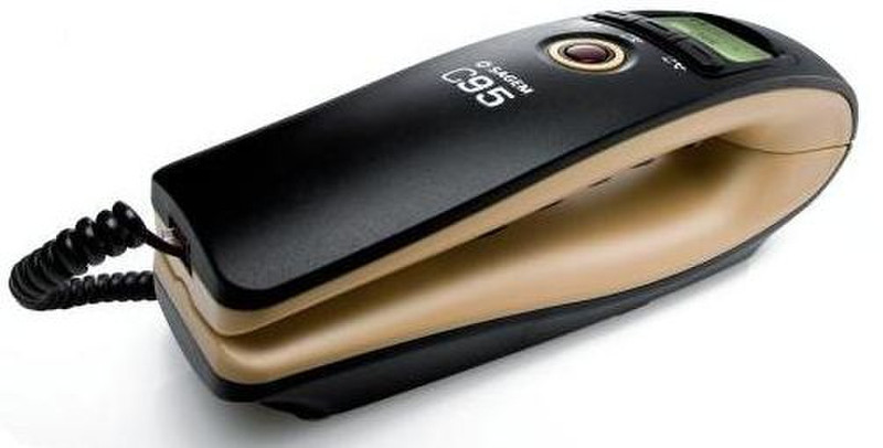 Sagemcom C95 Analog Caller ID Black,Gold telephone