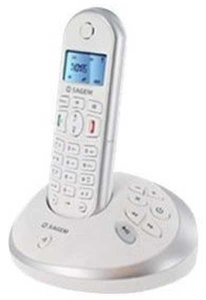 Sagemcom D21V DECT Идентификация абонента (Caller ID) Cеребряный, Белый телефон