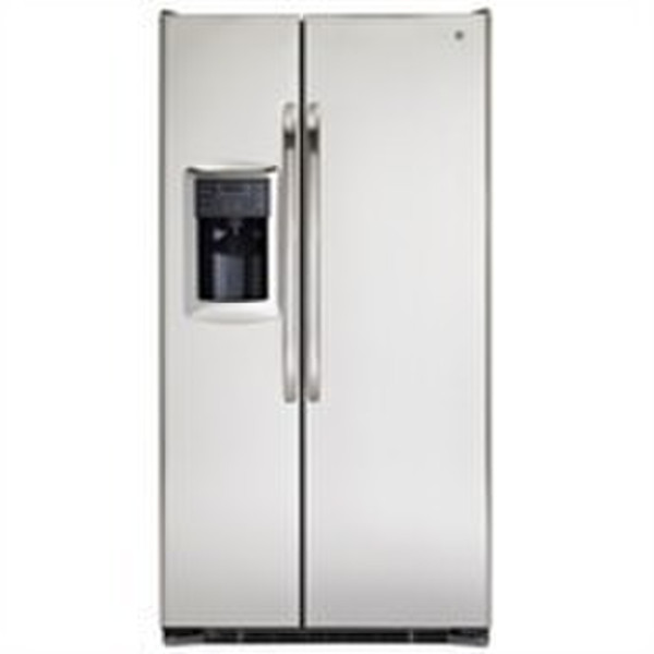 GE GCE23 freestanding A Stainless steel side-by-side refrigerator