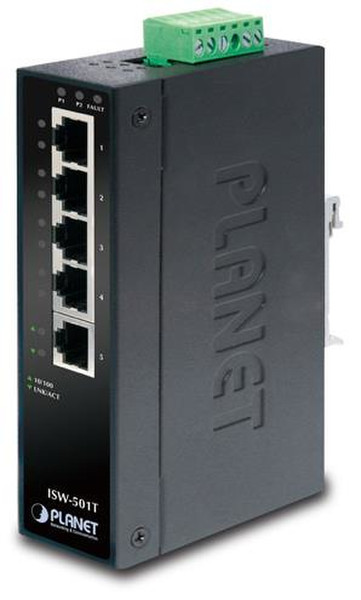 Planet ISW-501T Unmanaged L2 Black network switch