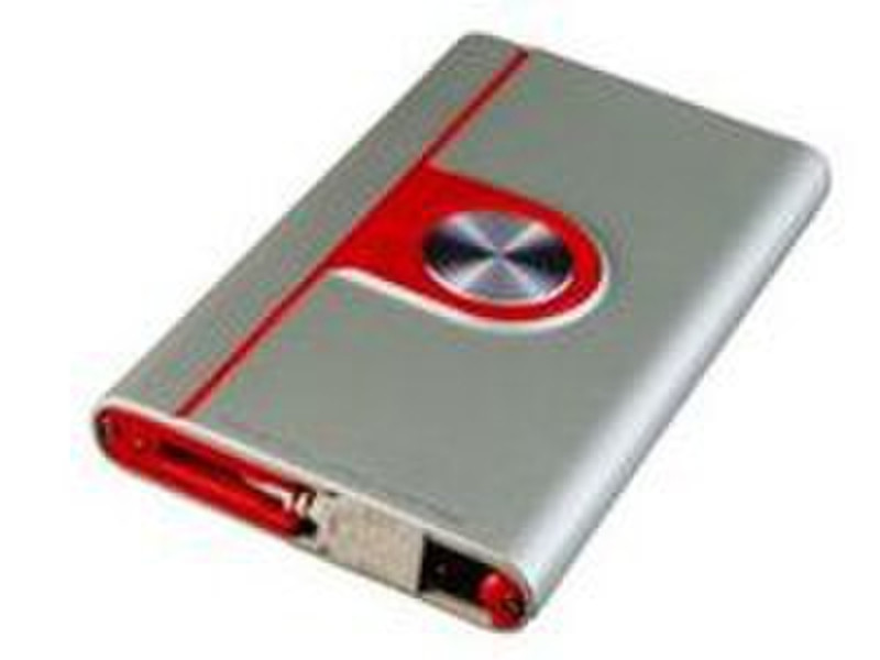 MicroStorage JJ-22VB2/RED 2.5" Red,Silver storage enclosure