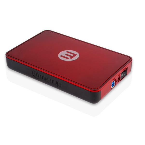 Memup Kioks LS, 3TB USB Type-A 3.0 (3.1 Gen 1) 3072GB Black,Red