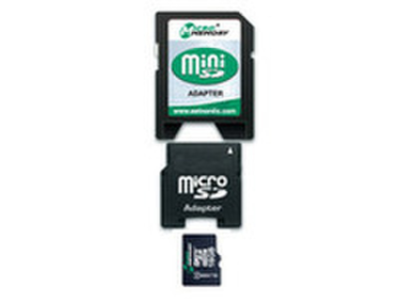 MicroMemory MMMICROSDHC4/16GB-2ADAPT 16GB MicroSDHC Klasse 4 Speicherkarte