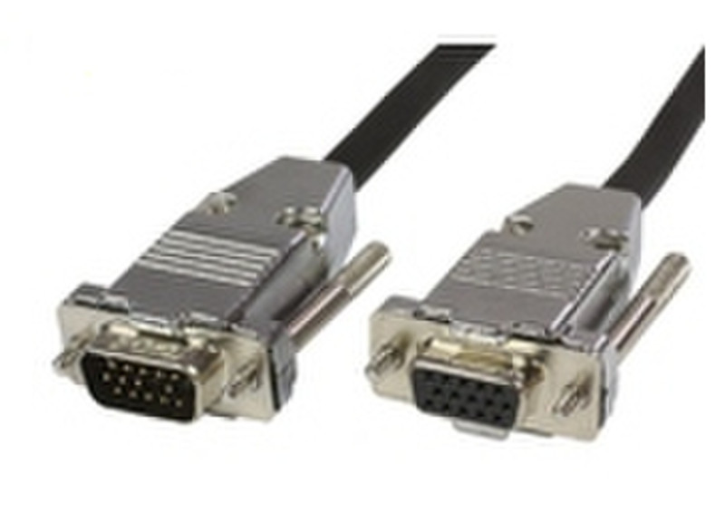 Microconnect MONGH2-METAL 2m VGA (D-Sub) VGA (D-Sub) Schwarz, Silber VGA-Kabel