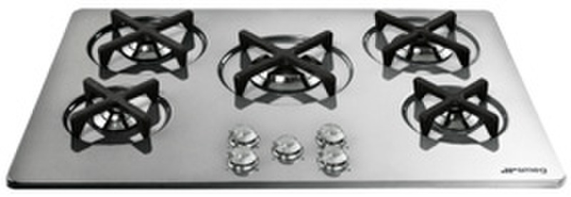 Smeg P755X built-in Gas Aluminium hob