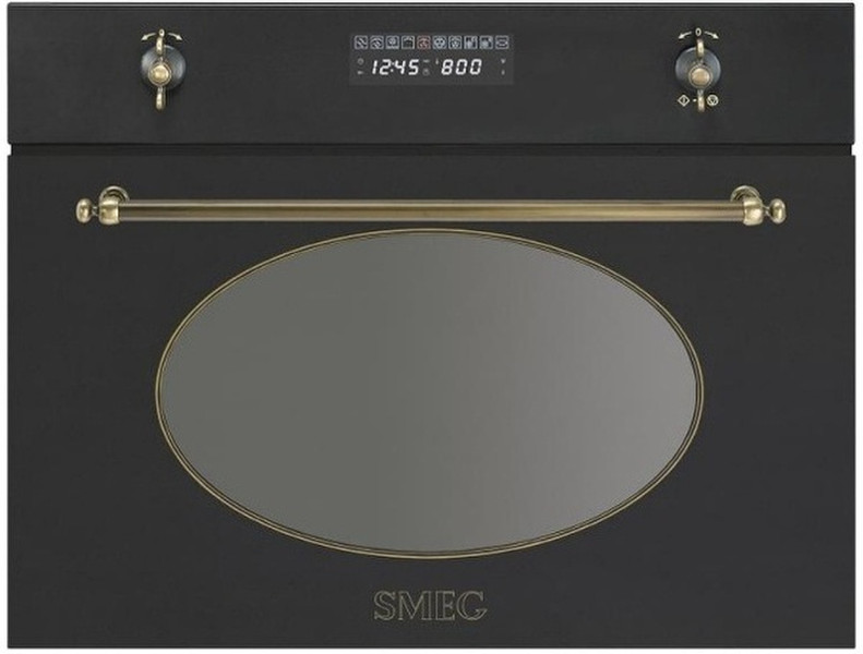 Smeg SC845MAO Built-in 34L 1000W Anthracite,Brass microwave