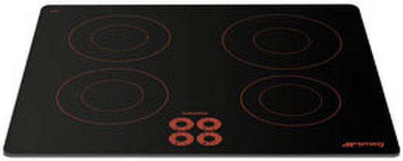 Smeg SI644DR Eingebaut Halogen hob Schwarz Kochfeld