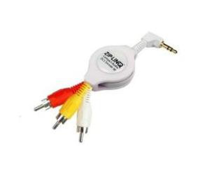 Skpad RCA - 3.5mm jack 3.5mm White mobile phone cable