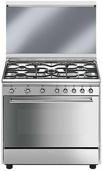 Smeg SX91M-1 Freestanding Gas hob A Stainless steel