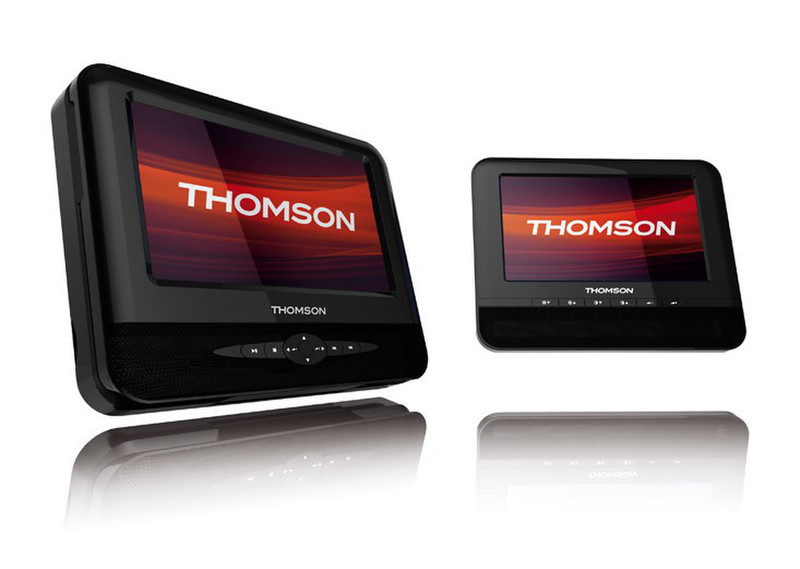 Thomson TWIN720DP, Portable DVD/Blu-Ray players 7Zoll 480 x 234Pixel Schwarz