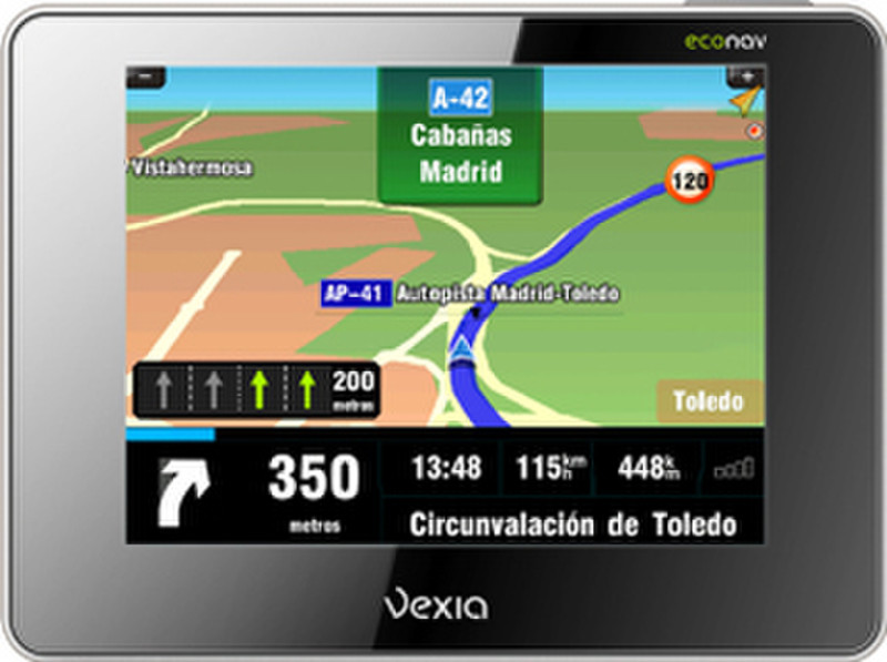 Vexia OneRoad 360 Iberia Handheld/Fixed 3.5" Touchscreen 112g Black