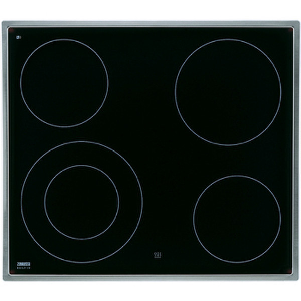 Zanussi ZC6695X Встроенный Ceramic hob Черный плита