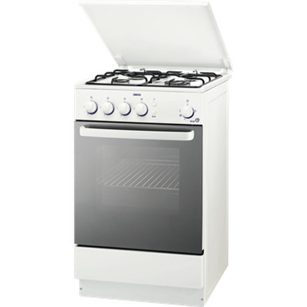 Zanussi ZCG55KGW Freestanding Gas hob White cooker