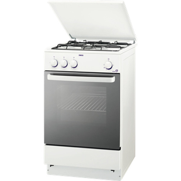 Zanussi ZCG55TGW Freestanding Gas hob White cooker