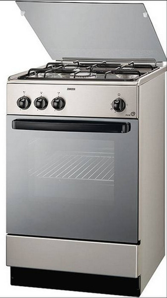 Zanussi ZCG55TGX Freistehend Gas hob Edelstahl Küchenherd