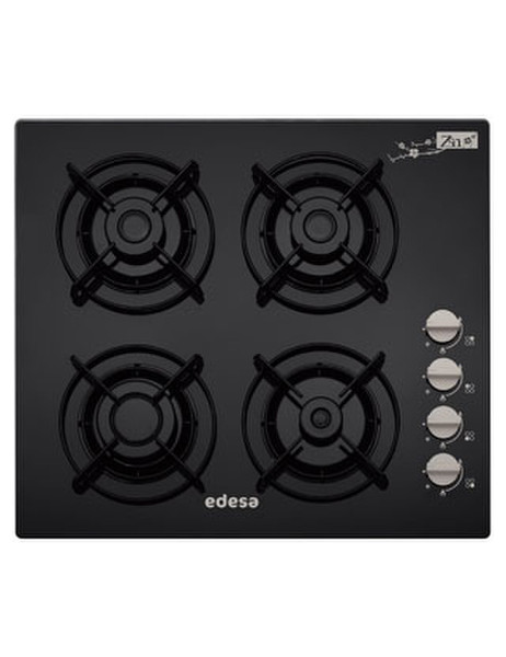 Edesa ZEN-CI4GSBUT Tabletop Gas Black