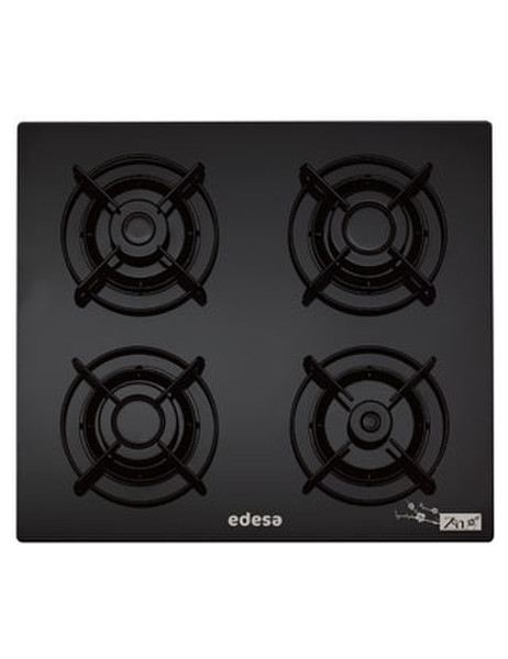 Edesa ZEN-CP4GSBUT Tabletop Gas Black