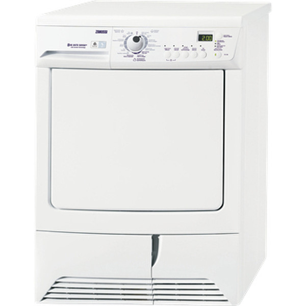 Zanussi ZTE288 freestanding Front-load 8kg White tumble dryer