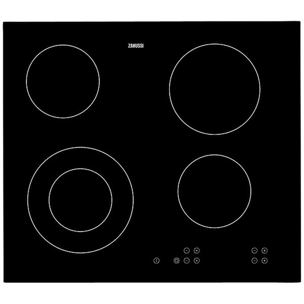 Zanussi ZVT65F built-in Electric Black hob