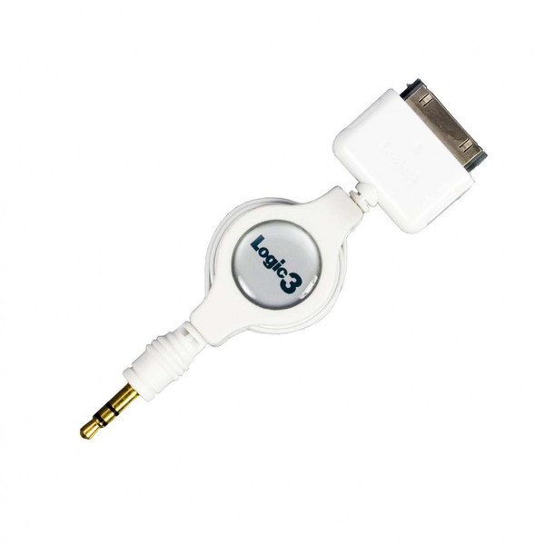 Logic3 3.5mm Audio Cable for iPod 3.5mm White