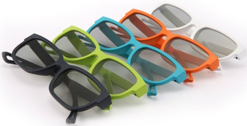LG AG-F215 Party Pack Черный, Синий, Зеленый, Оранжевый, Белый 5шт стереоскопические 3D очки