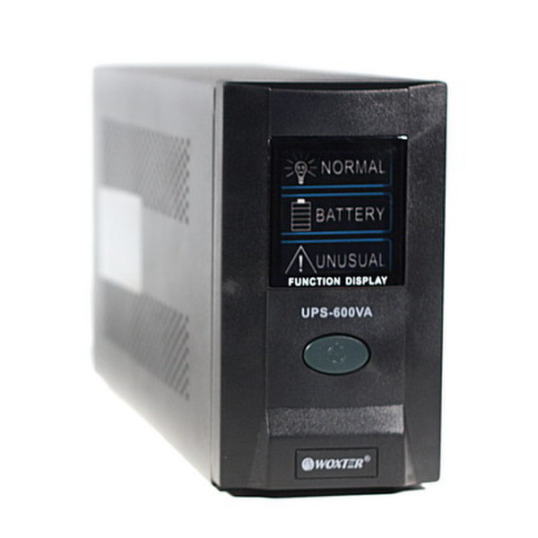 Woxter UPS 600VA 600VA 1AC outlet(s) Tower Black uninterruptible power supply (UPS)