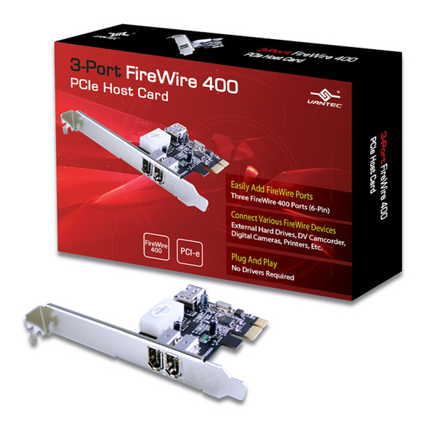 Vantec UGT-FW200 Internal IEEE 1394/Firewire interface cards/adapter